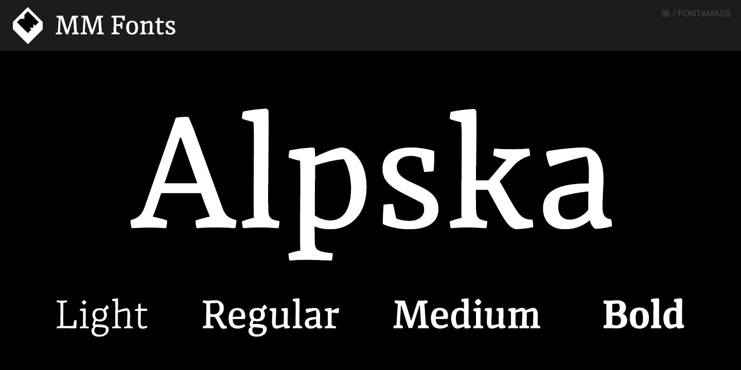 Example font Alpska #1